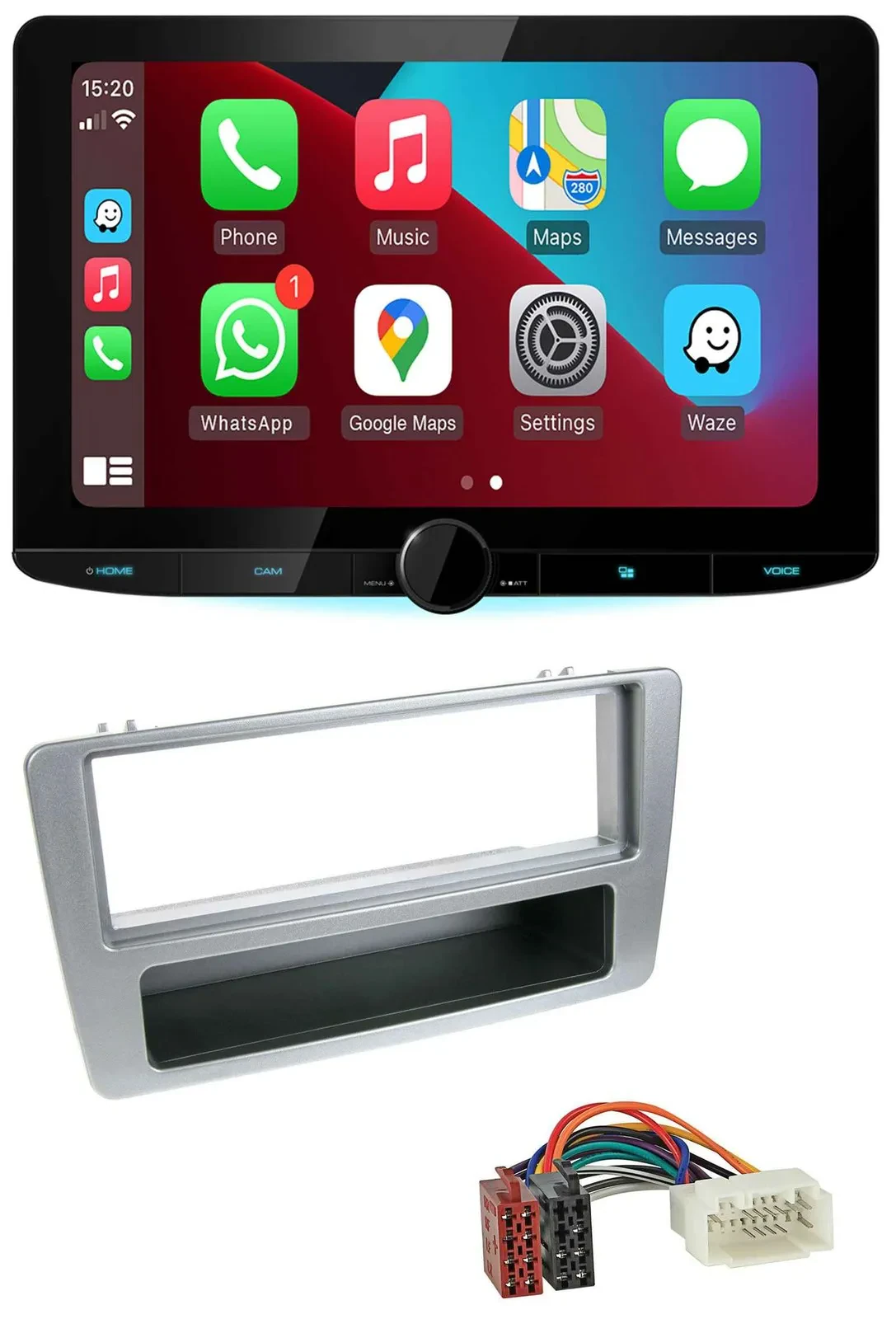 Kenwood MP3 USB DAB Bluetooth Autoradio für Honda Civic 01-03 silber man. Klima.