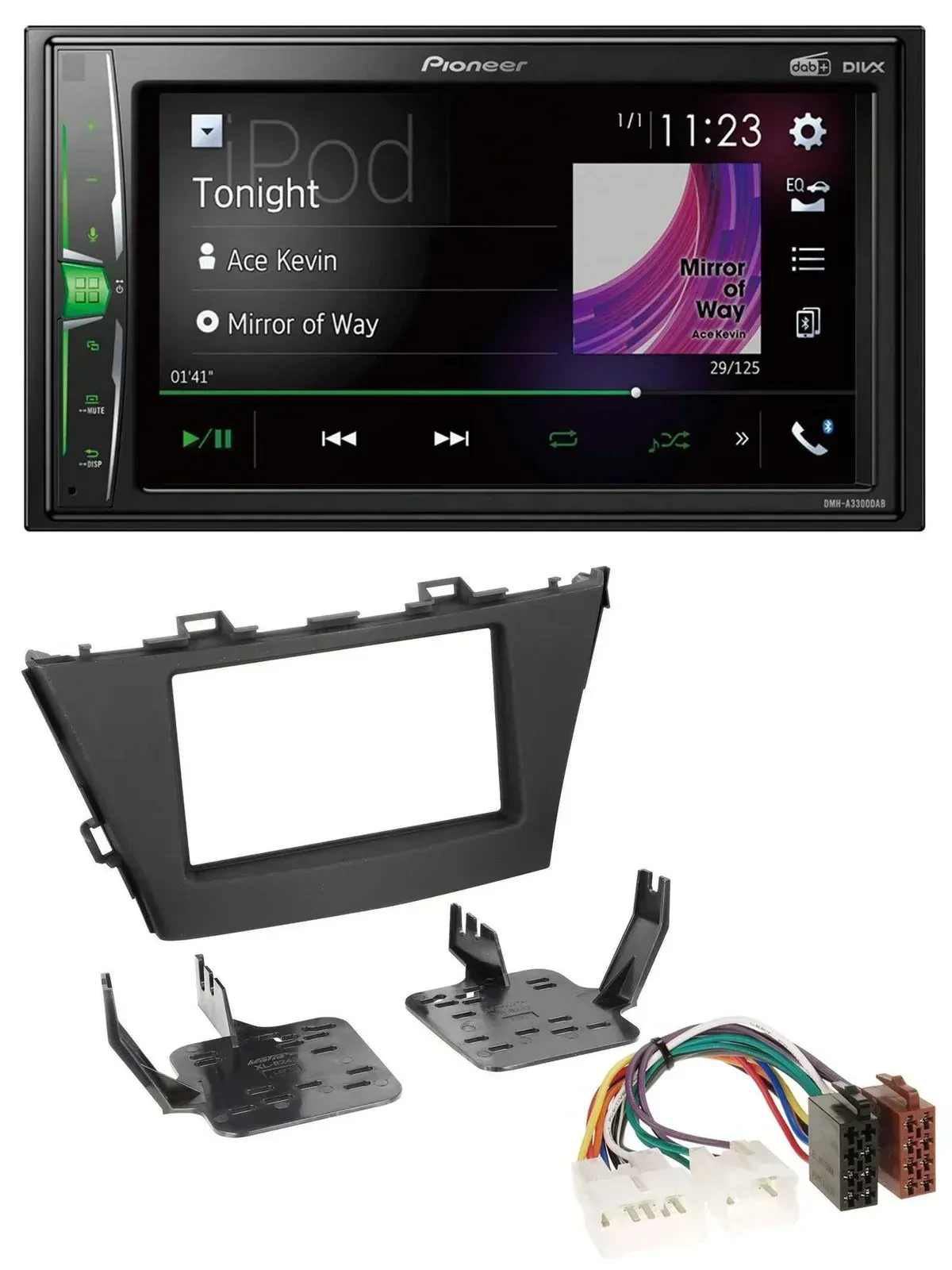 Автомагнитола для Toyota Prius+ Pioneer 2DIN MP3 DAB USB Bluetooth (с 2012)