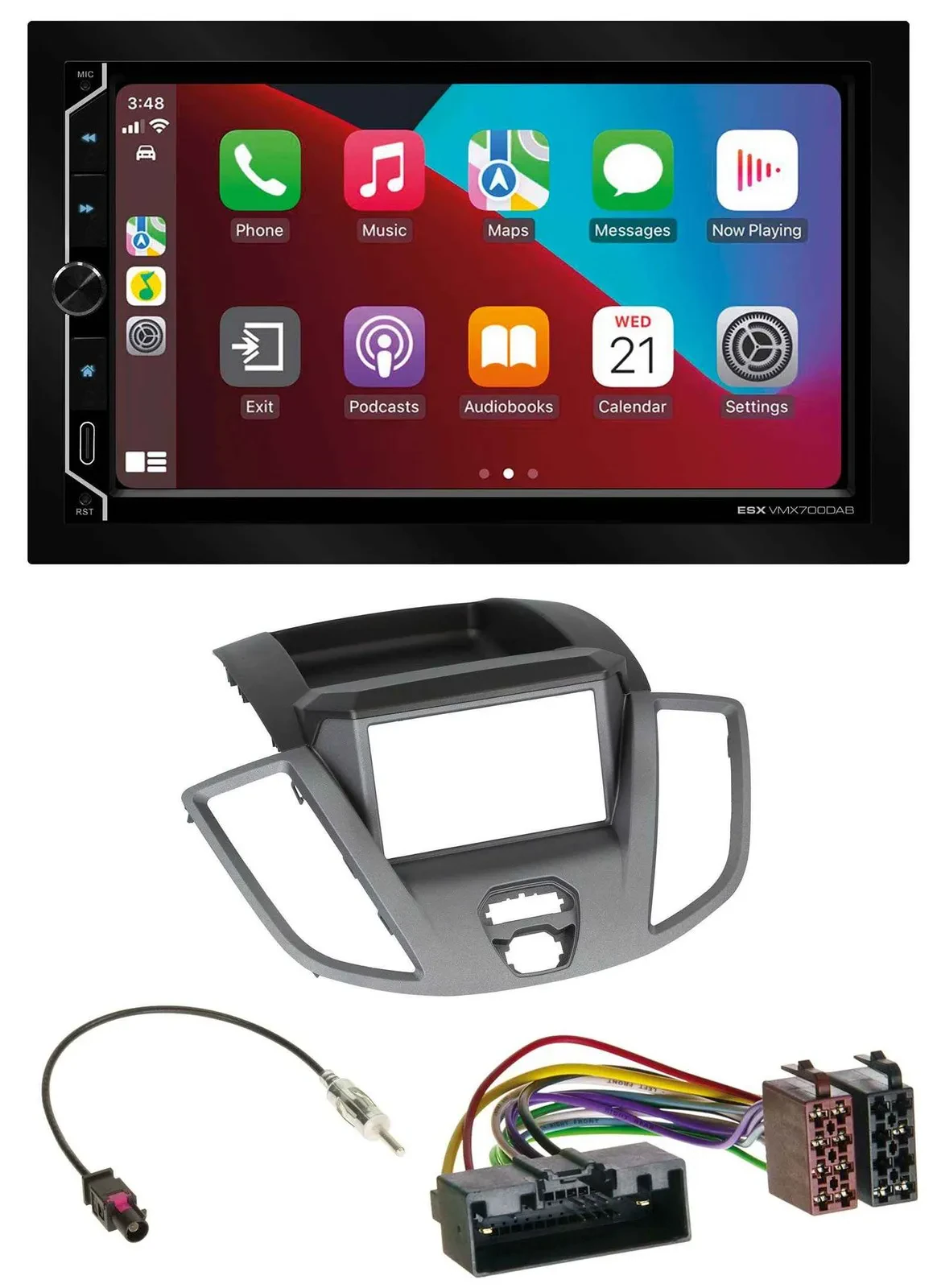 ESX 2DIN DAB USB MP3 Bluetooth Autoradio für Ford Transit V363 2014-2018