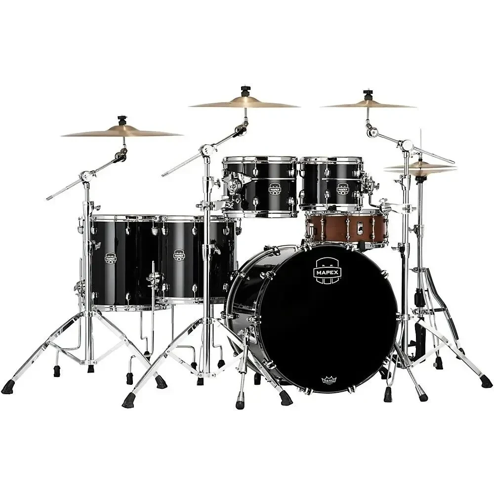 Ударная установка акустическая Mapex Saturn Evolution Workhorse Maple 5-Piece Shell Pack 22" Bass Piano Black