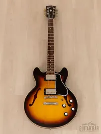 Полуакустическая электрогитара Gibson Memphis Custom Shop ES-339 Sunburst USA 2009 w/57 Classic PAFs, Case