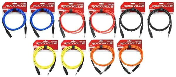 Коммутационный кабель Rockville RCXFB6 Multi Color 1.8 м (10 штук)