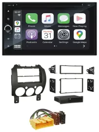 Blaupunkt 2DIN Bluetooth DAB USB DVD MP3 Autoradio für Mazda 2 (ab 2007)