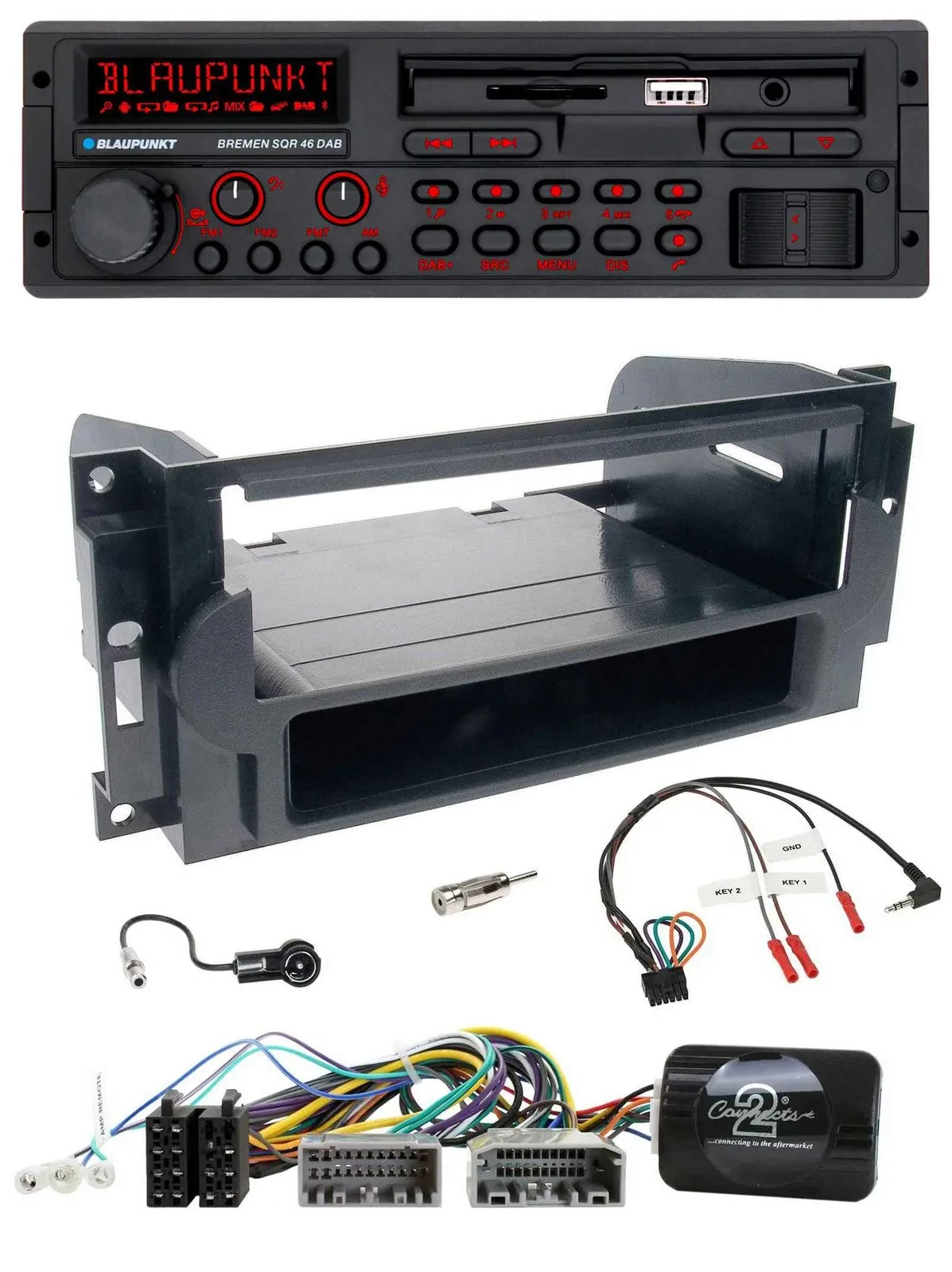 Blaupunkt SD Lenkrad USB Bluetooth DAB Autoradio für Dodge / Jeep