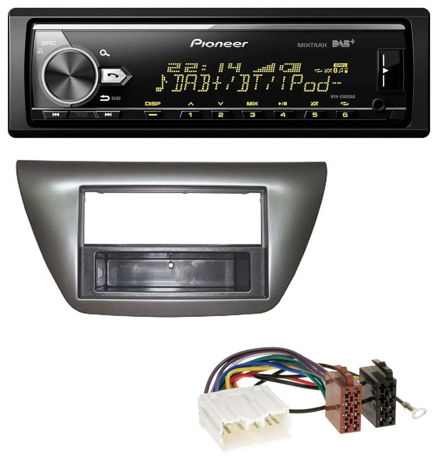 Автомагнитола для Mitsubishi Lancer Evo 2004–2008 Pioneer Bluetooth, USB, DAB, MP3