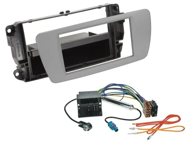 Einbauset DIN Autoradio für Seat Ibiza (ab 08) - dublingrau