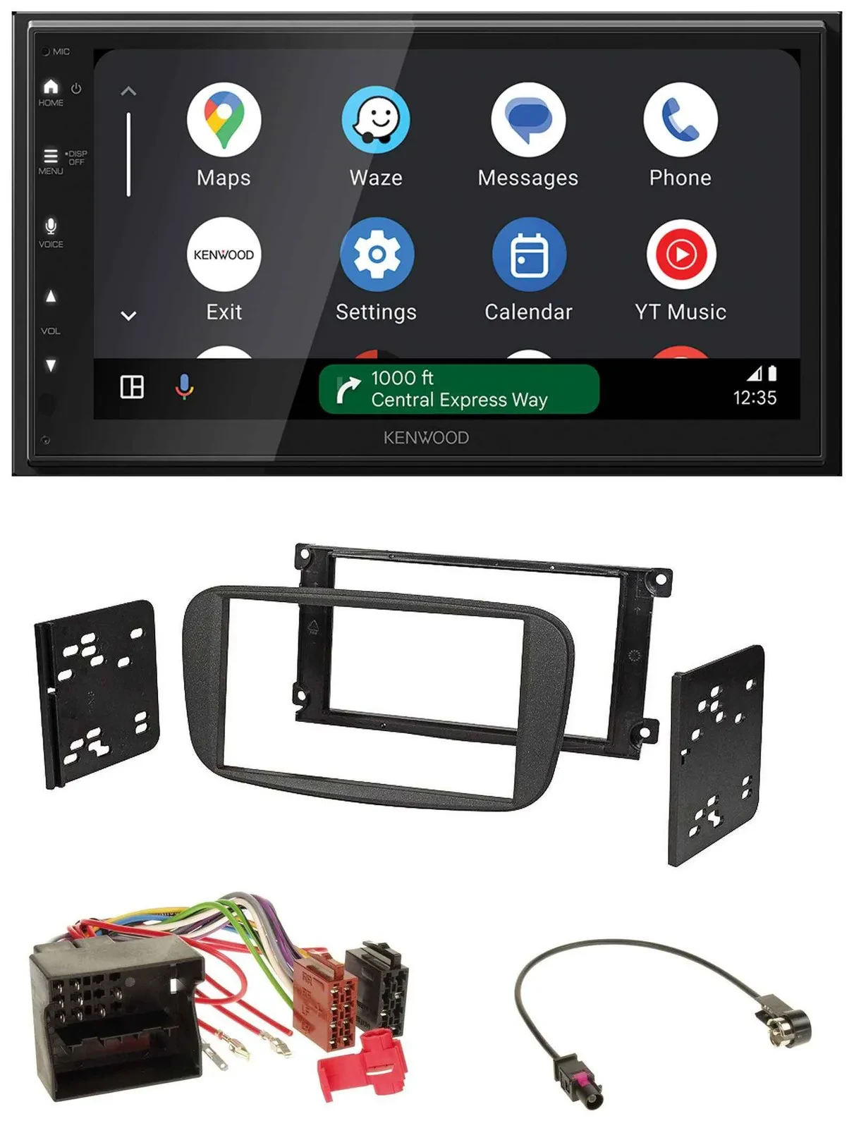 Kenwood DAB Bluetooth USB MP3 2DIN Autoradio für Ford S-Max ab 2007 Mondeo schwa