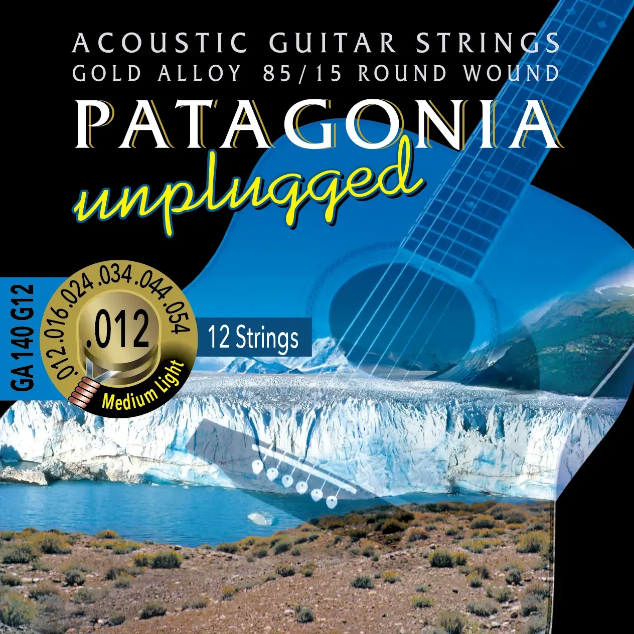 Струны для 12-струнной акустической гитары 12-54 Magma Strings GA140G12