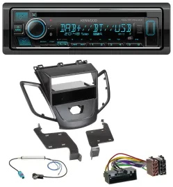 Kenwood MP3 Bluetooth DAB USB CD Autoradio für Ford Fiesta 10-17 JA8 ohne Displa
