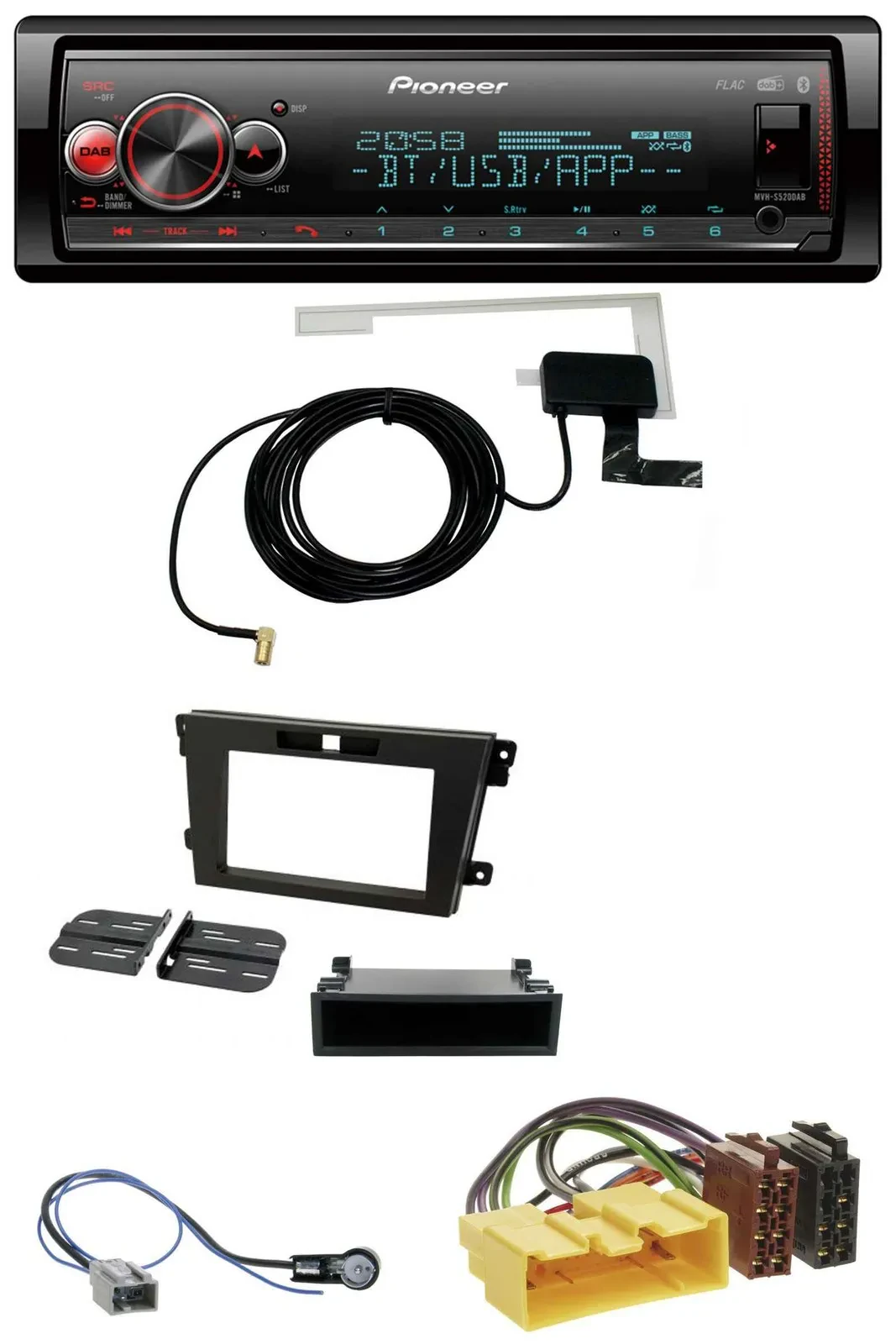 Pioneer Bluetooth DAB USB MP3 Autoradio für Mazda CX-7 (2008-2010)