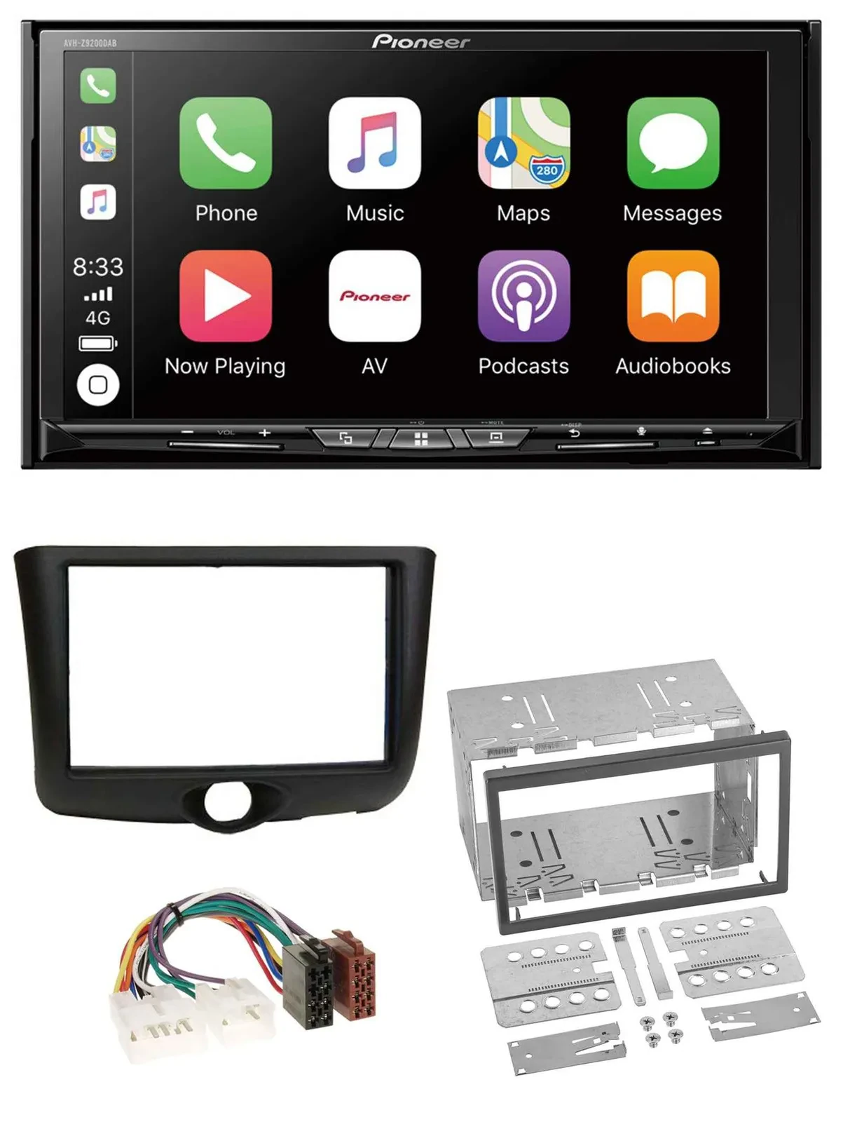 Автомагнитола для Toyota Yaris (1999–2003) Pioneer 2-DIN MP3 USB DAB DVD Bluetooth