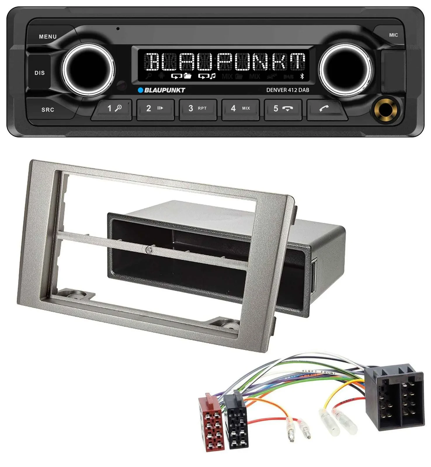 Blaupunkt Bluetooth DAB MP3 USB Autoradio für Iveco Daily (2006-2014) silber