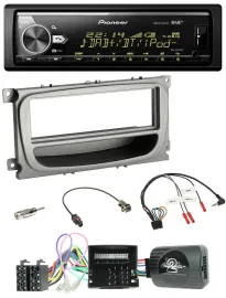Pioneer Bluetooth USB DAB Lenkrad Autoradio für Ford S-Max Mondeo Can 07-14 Abla