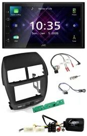 JVC DAB 2DIN Lenkrad Bluetooth USB Autoradio für Mitsubishi ASX 2010-2014