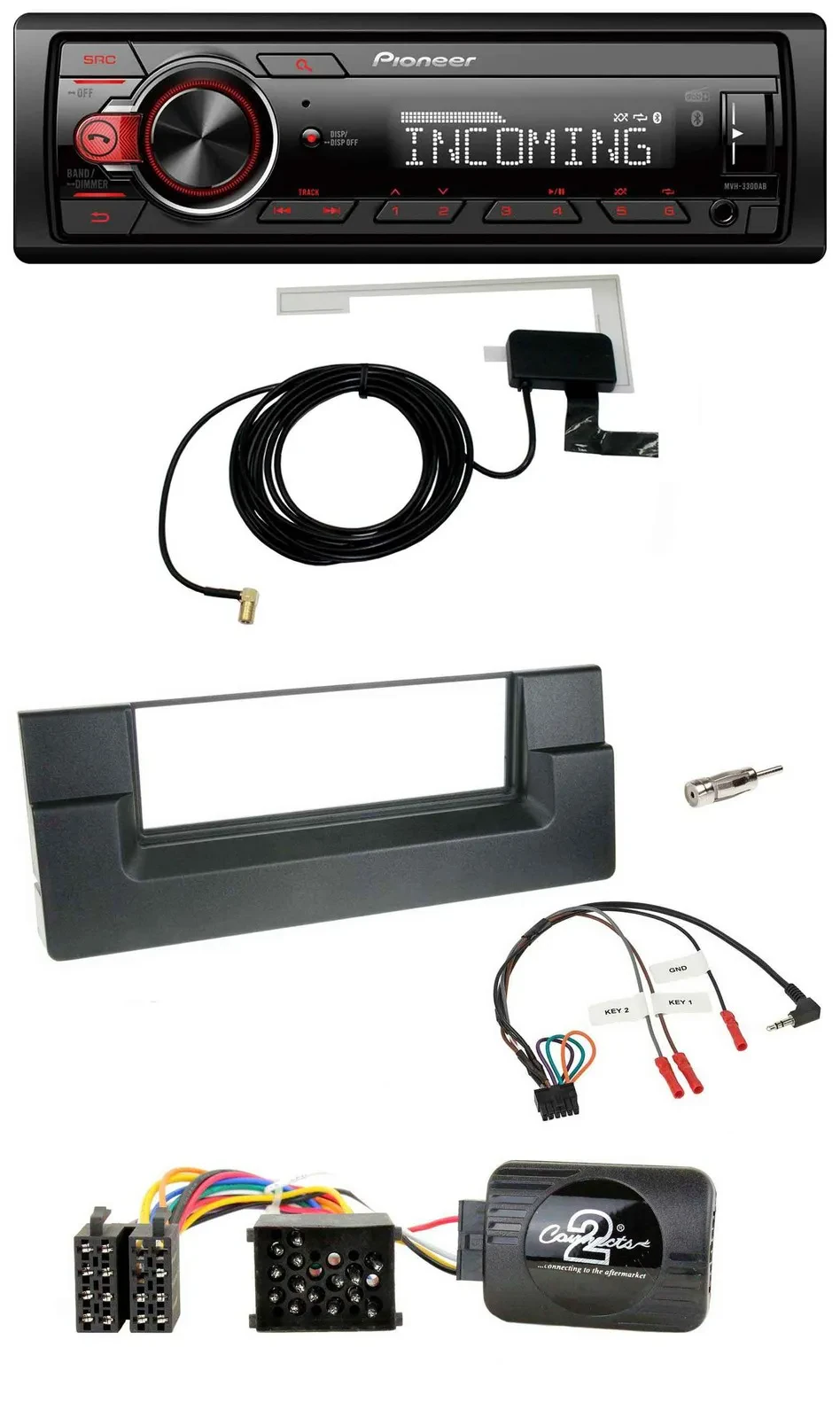 Pioneer MP3 Lenkrad CD DAB USB Autoradio für BMW 5er E39 1996-2004 Aktivsystem
