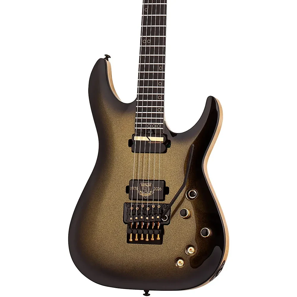 Schecter Guitar C1 FRS 50th Anniversary Electric Guitar 50th Gold Burst