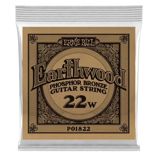 Струна для акустической гитары Ernie Ball P01822 Earthwood, фосфорная бронза, калибр 22