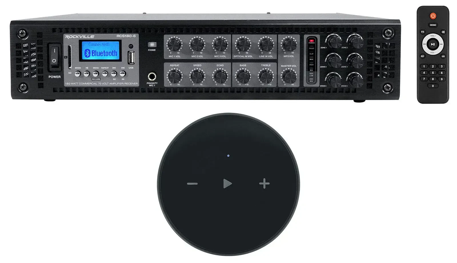 Трансляционный усилитель Rockville RCS180-6 Black