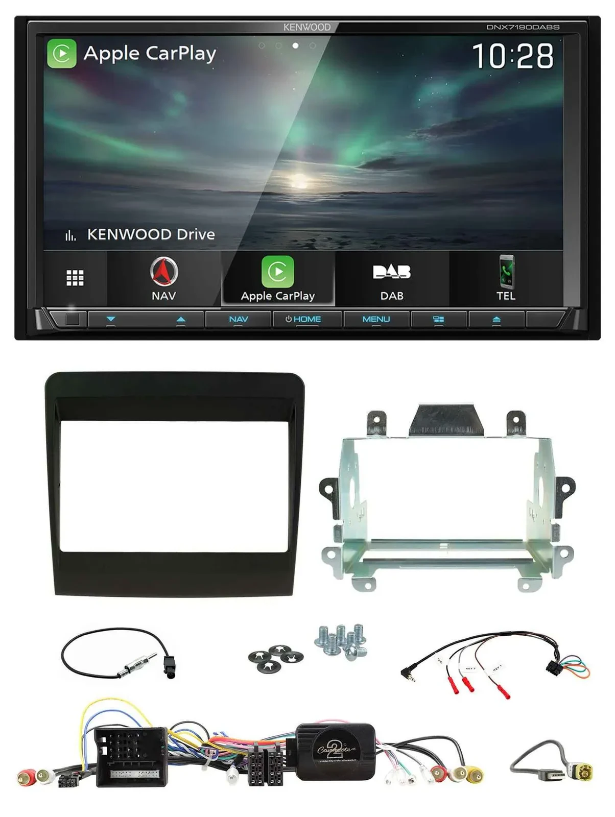 Kenwood Bluetooth USB 2DIN Lenkrad TMC DAB Navigation für Porsche 911 2011-2017