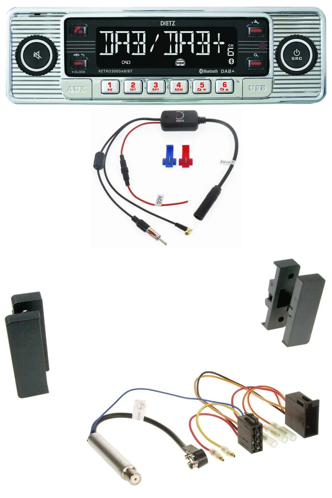 Dietz DAB USB MP3 Bluetooth Autoradio für Seat Leon, Toledo (1998-2006)