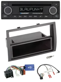 Blaupunkt Lenkrad Bluetooth DAB CD USB Autoradio für Fiat Ducato 2008-2011 schwa