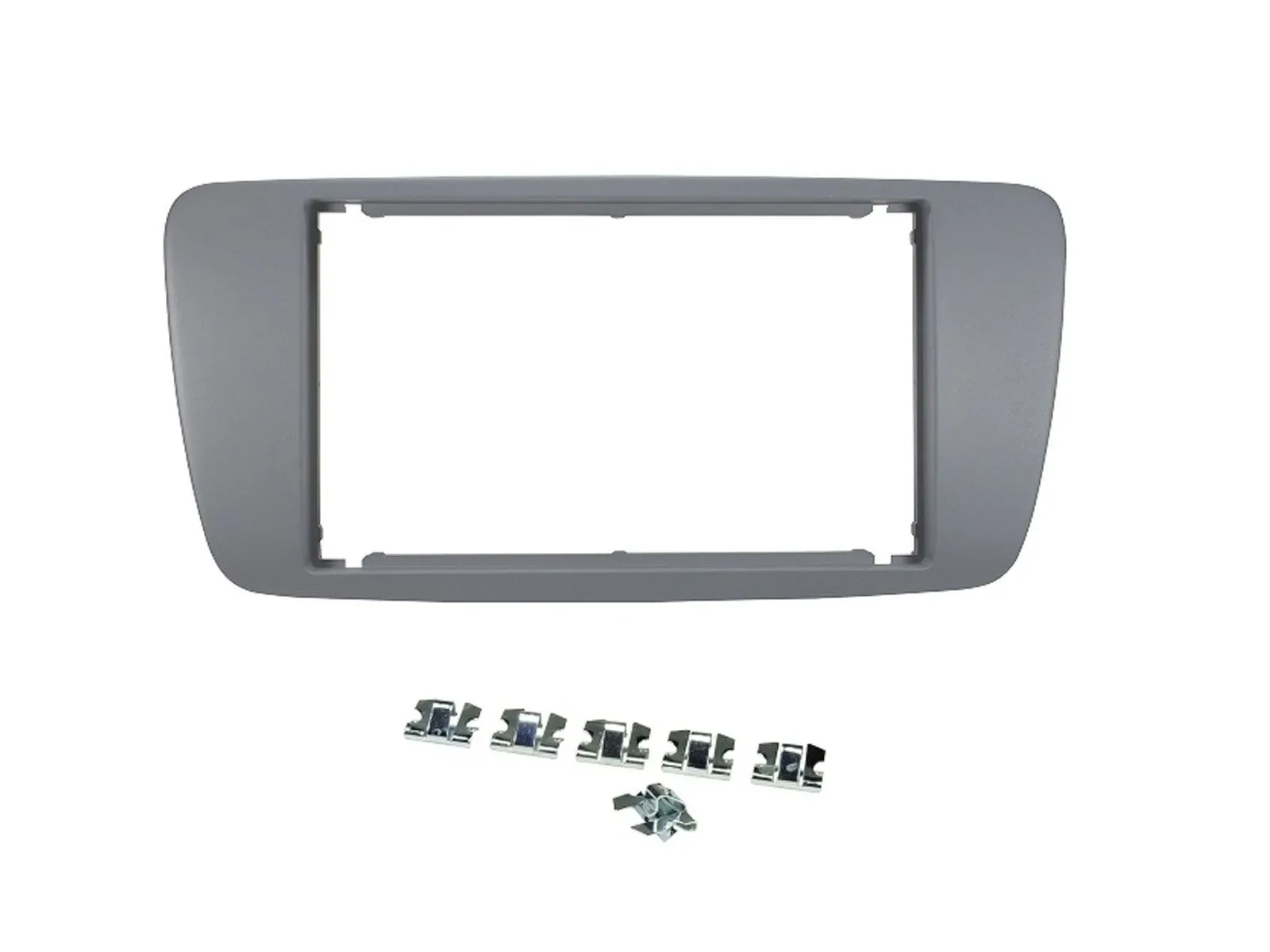 Radioblende Doppel DIN Autoradio für Seat Ibiza 2008-2013 blau grau sky blue gre