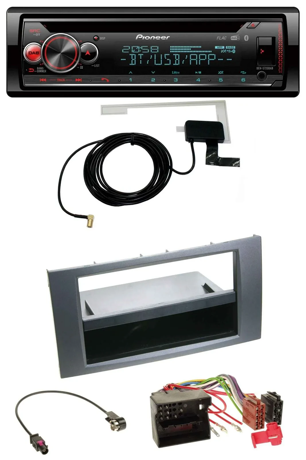 Автомагнитола Pioneer CD MP3 USB Bluetooth DAB для Ford Fusion/Kuga/Transit (2005–2012)