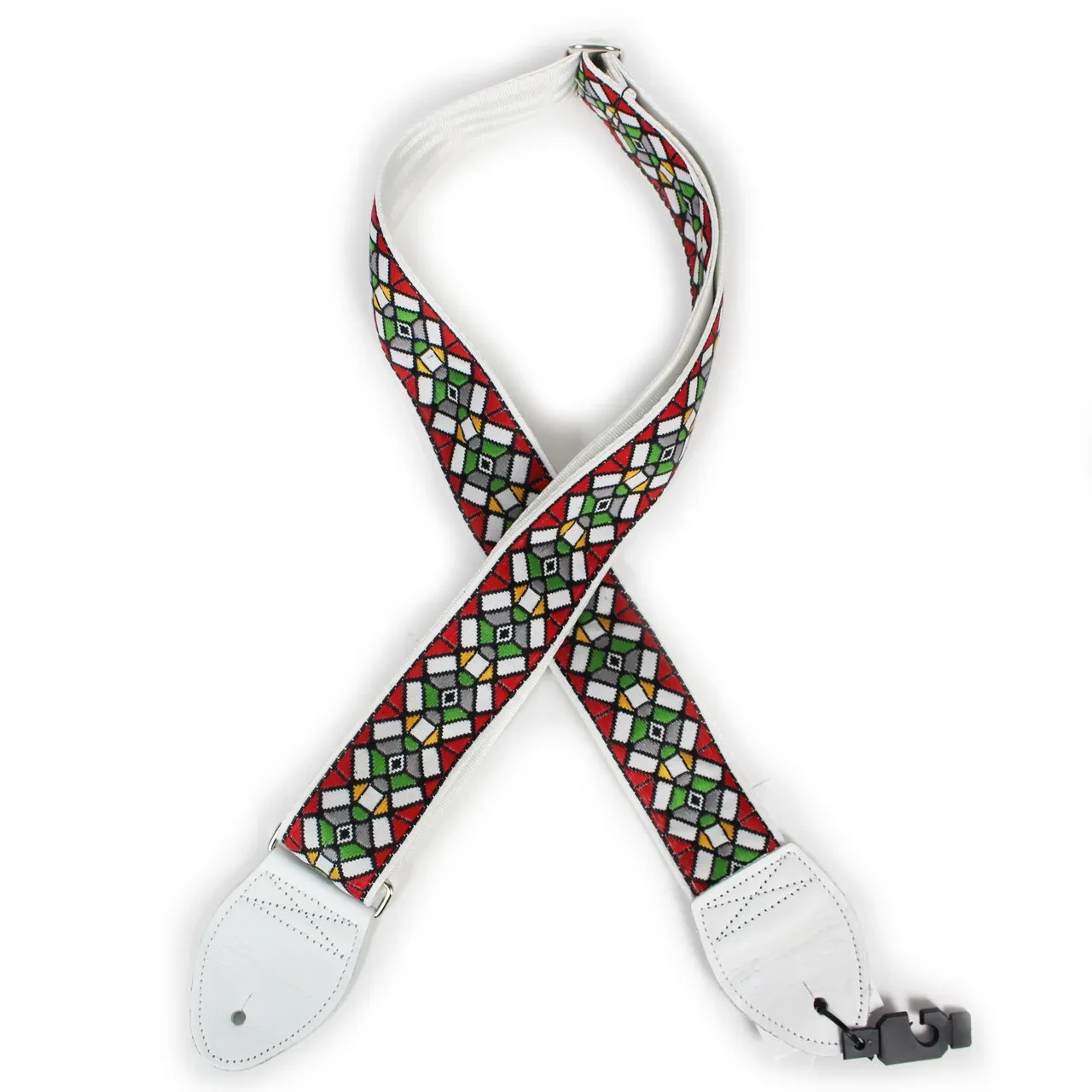 Ремень для гитары Souldier GS0178WH02WH Stained Glass Red Pattern