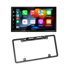 Kenwood DMX709S 6.8" Double-DIN Multimedia Receiver + License Plate Camera
