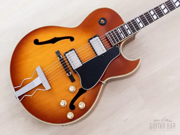 1991 Greco FA-95 Vintage Hollowbody ES-175-Spec w/ Seymour Duncan & Case, Japan