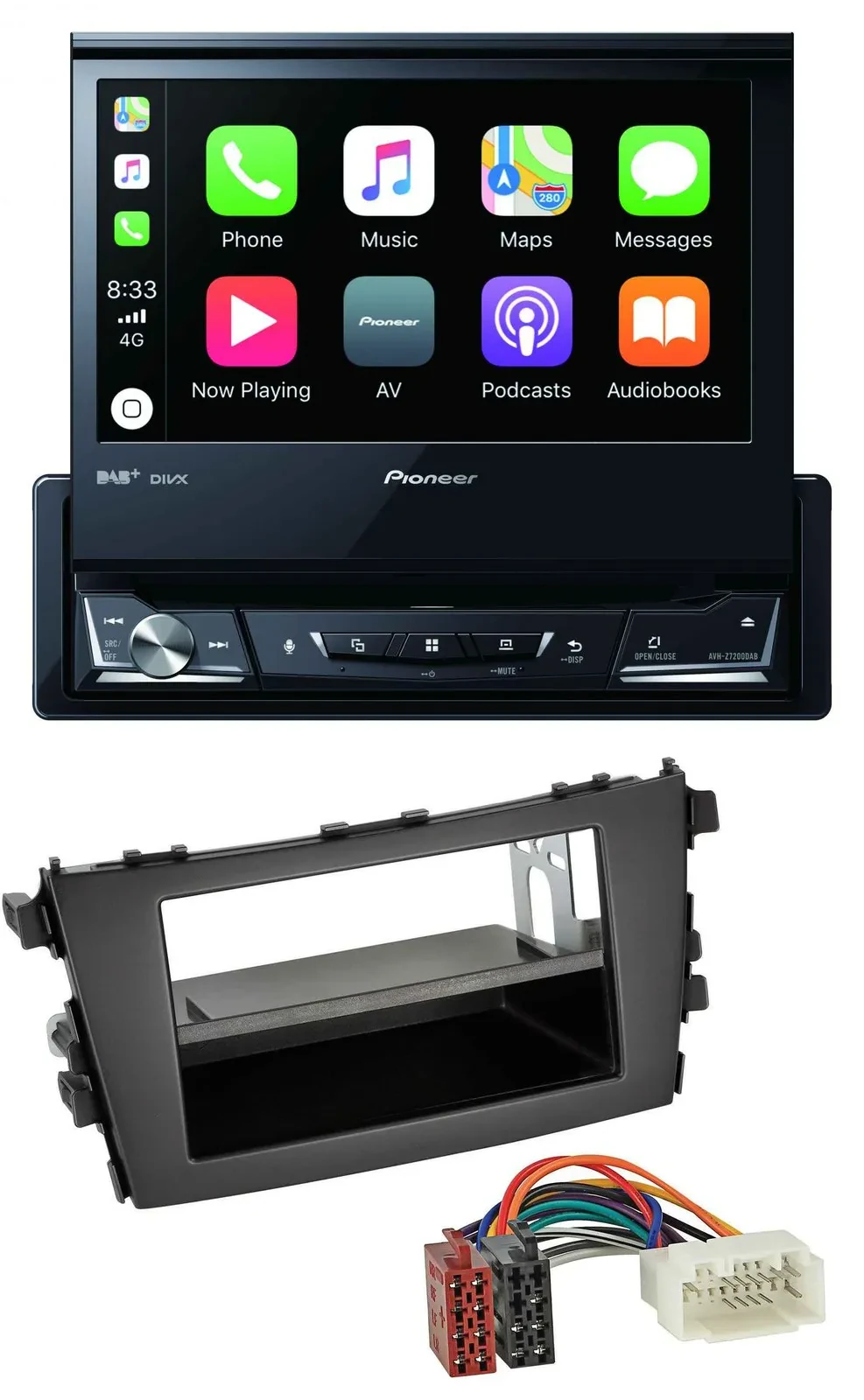 Pioneer DVD Bluetooth DAB USB MP3 Autoradio für Suzuki Celerio (LF, ab 2014)