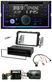 JVC Lenkrad USB 2DIN DAB Bluetooth CD Autoradio für Opel Vivaro 2011-2015