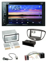 Pioneer Bluetooth 2DIN USB DVD DAB MP3 Autoradio für Hyundai i10 2008-13 dunkels