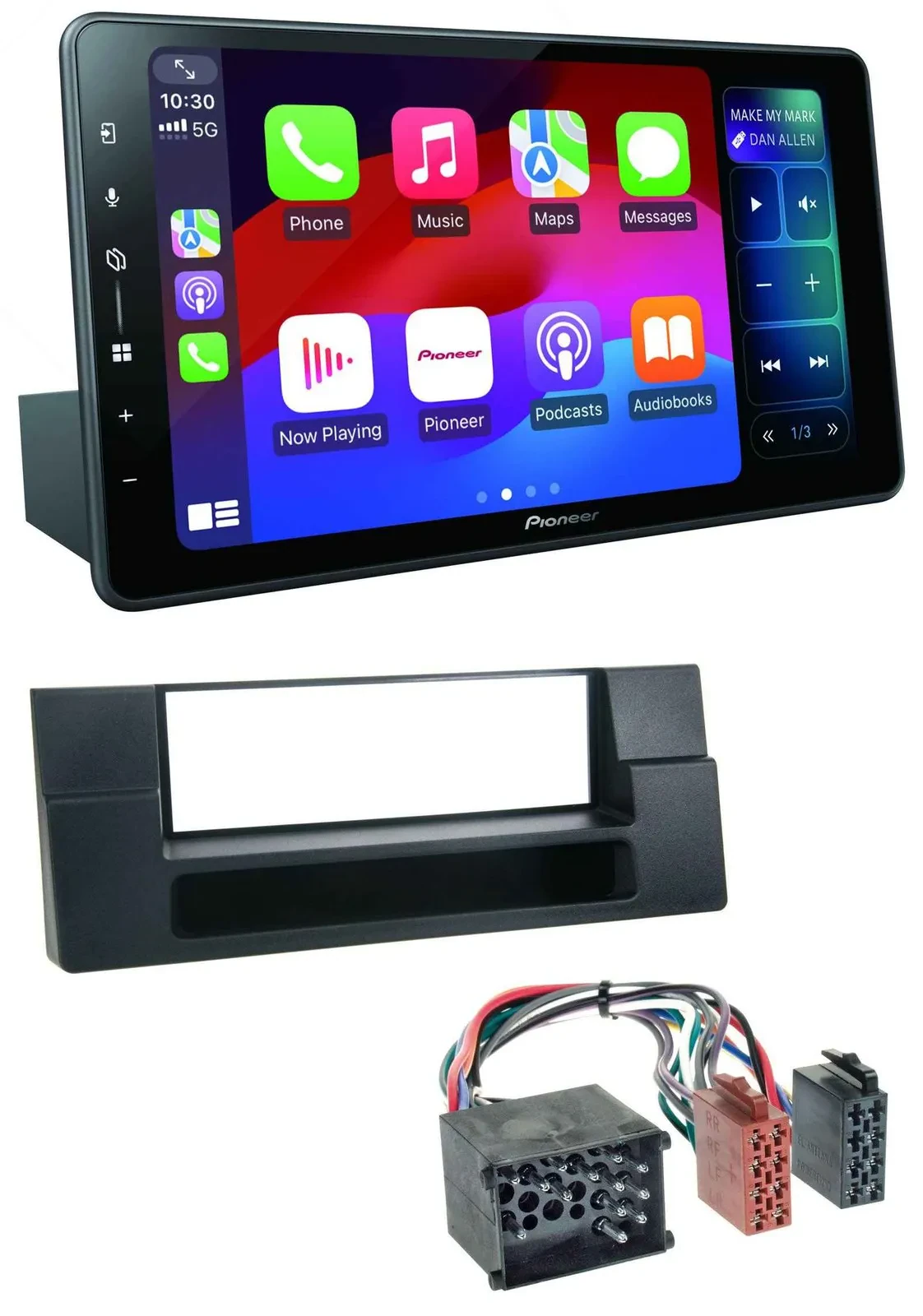 Pioneer Bluetooth DAB MP3 USB Autoradio für BMW X5 E53 5er E39 Rundpin Ablagefac