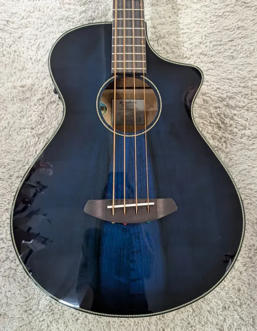 Breedlove Pursuit Exotic S Concert Twilight Acoustic Electric Bass Guitar