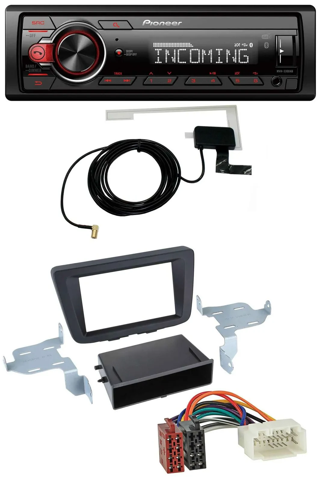Pioneer MP3 AUX CD DAB USB Autoradio für Suzuki Baleno (EW, ab 2016)