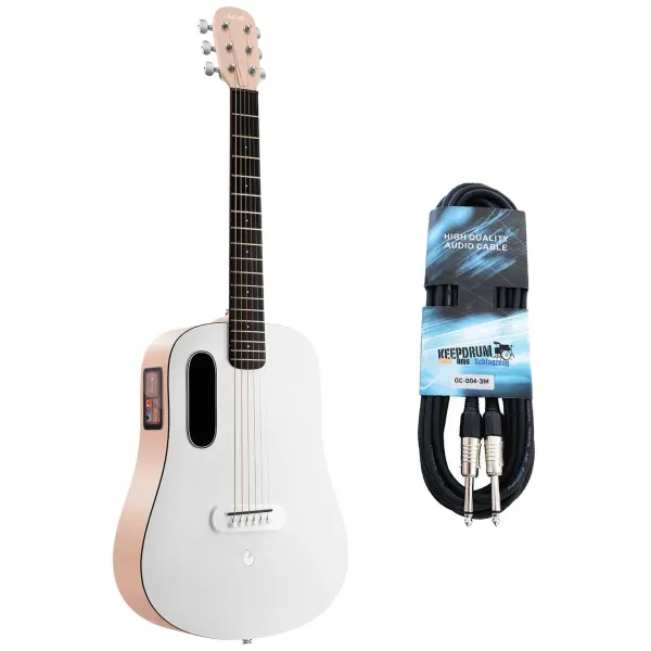 Lava Music ME Play Gitarre 36 Zoll Light Peach mit keepdrum Klinkenkabel
