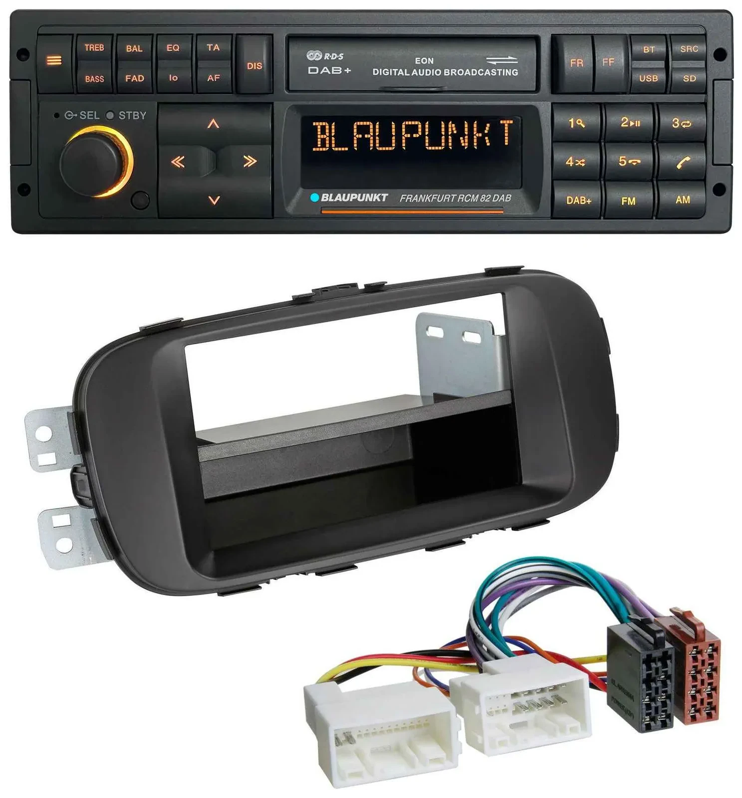 Blaupunkt USB DAB SD MP3 Bluetooth Autoradio für Kia Soul (PS ab 2014) schwarz