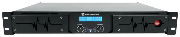 Rockville D14 7000w Peak/2000w RMS Class D 2 Channel Power Amplifier Pro/DJ Amp