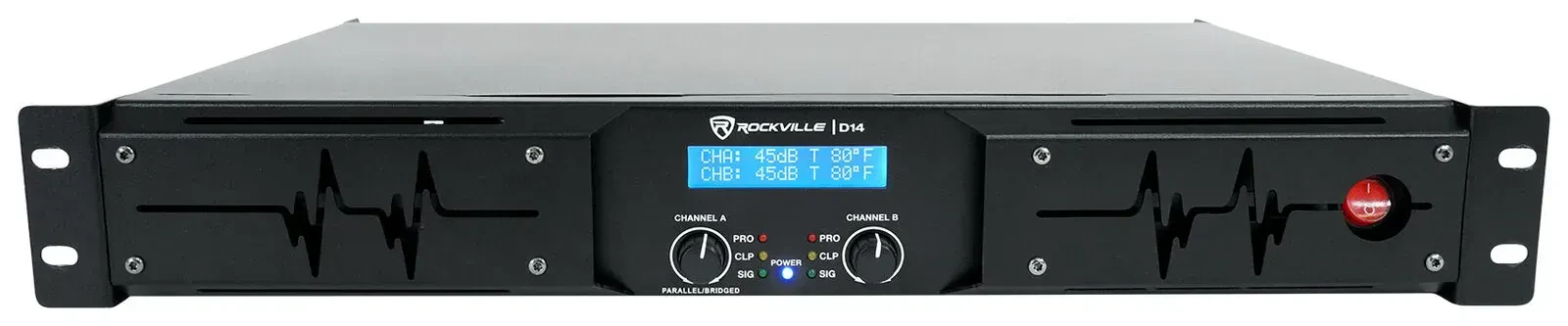 Усилитель мощности Rockville D14 Black 7000W