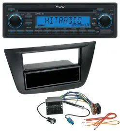 VDO AUX MP3 1DIN CD USB Autoradio für Seat Toledo Altea ab 05 schwarz