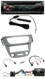 Автомагнитола Pioneer CD, DAB, Bluetooth, USB для Renault Megane 3 (2012-2014), серый