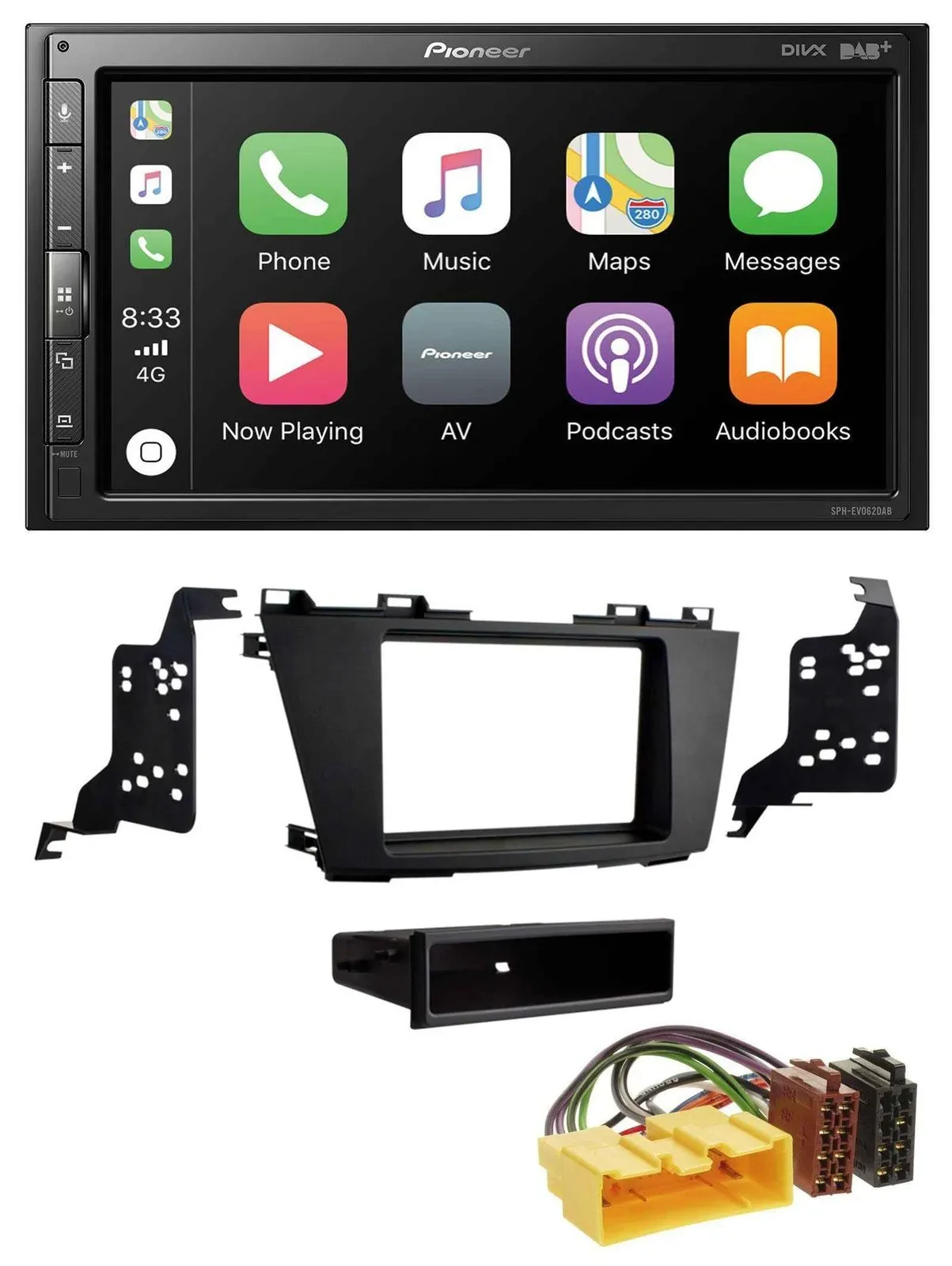 Pioneer USB MP3 DAB 2DIN Bluetooth Autoradio für Mazda 5 (CR, ab 2010)