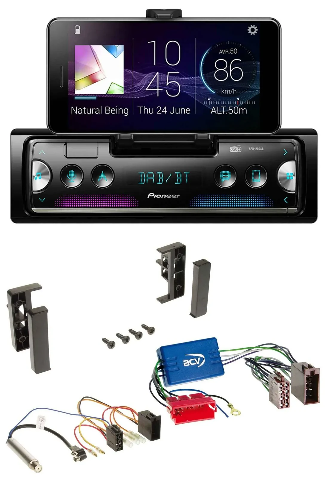 Pioneer USB MP3 Bluetooth DAB Autoradio für Audi A2 A3 8L A4 B5 A6 C5 Aktivsyste