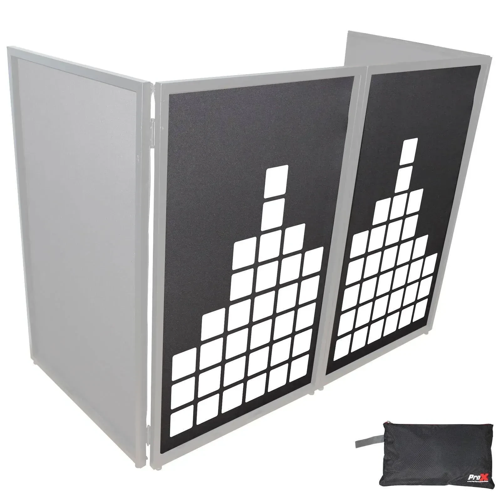 Скрим для DJ‑фасада ProX XF-SMETERX2 белый на чёрном (набор, пара)