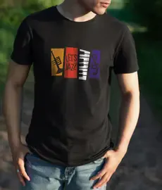 Футболка Popmerch MWXXL129 "Let's Jazz" белая, мужская, размер XXL