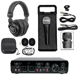 Вокальный микрофон Rockville RMC-XLR Black с аксессуарами