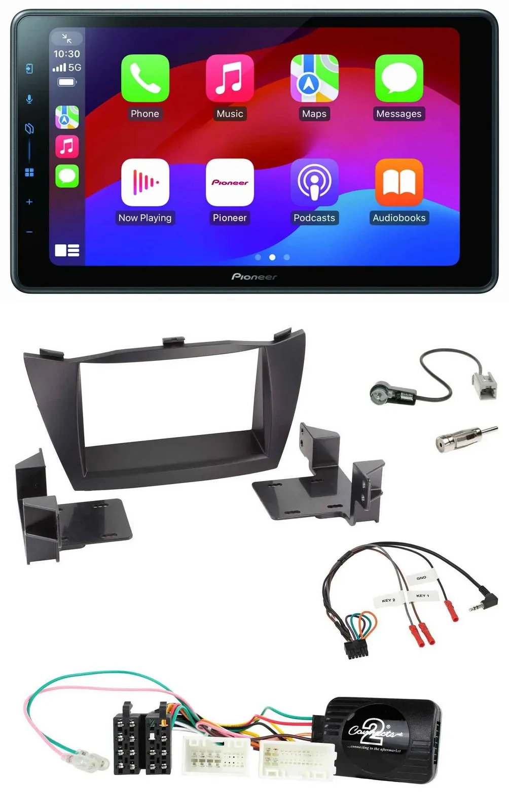 Pioneer Bluetooth 2DIN USB Lenkrad DAB Autoradio für Hyundai ix35 2010-2013 ohne