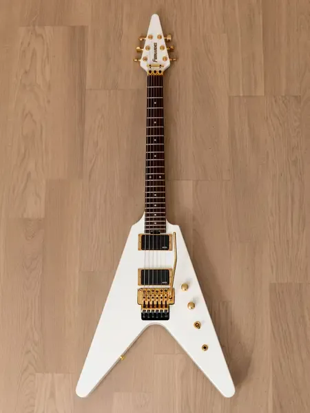 Fernandes BSV-155 Flying V HH EMG White w/gigbag Japan 1980s купить в  SKIFMUSIC | 500332