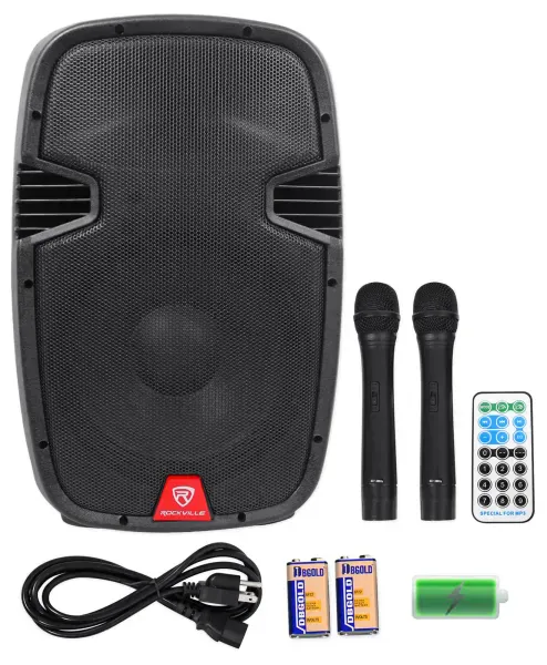 Rockville 12" Portable YouTube Karaoke Machine/System w/ 2 Mics See Description!